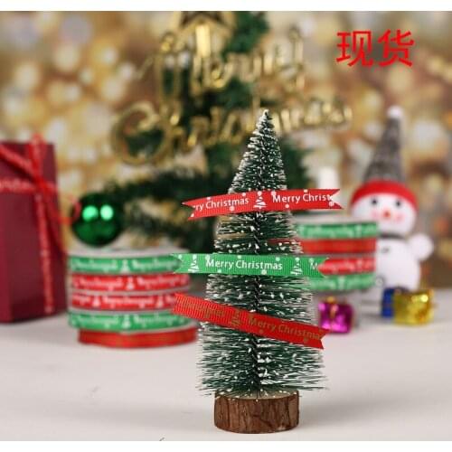 1CM Red Double-Sided Ribbed Tape Christmas Gilding Printed Ribbons Wedding Festival Party Decoration For DIY Bow Card Gifts