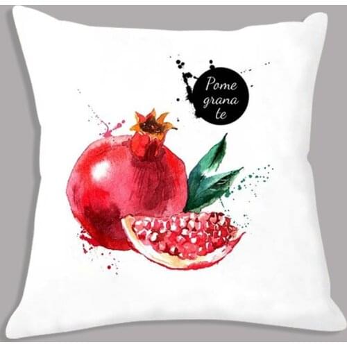 Soft Cushion 45x45cm Watermelon Grape In Colorful Fruit Printed Throw Pillow Decorative Cushion for Seat Chair Sofa Home Decor