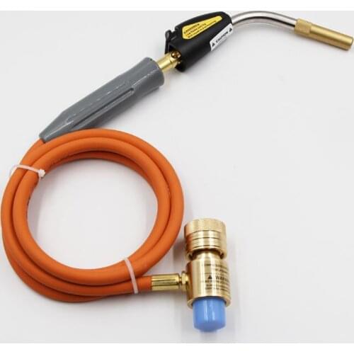 Self Igniting 1.5 Meters Hose Gas Welding Torch, Swirl Flame Hand Gas Propane Torch for Welding, Refrigeration Maintenance