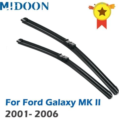 MIDOON Wiper RHD & LHD Front Wiper Blades For Ford Galaxy MK II 2001 - 2006 Windshield Windscreen Front Window 28"+28"