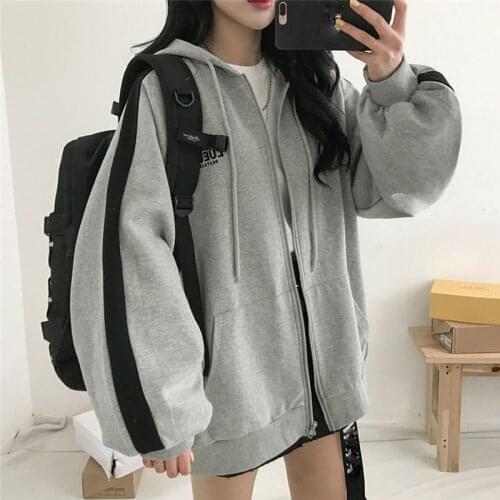 Y2k Vintage Zip-Up Streetwear Women Aesthetic Clothes Korean Fashion Harajuku Long Sleeve Sweatshirts Hoodies Women Sweetshirts