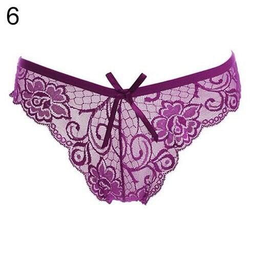 Women Sexy Cute Lace V-string Briefs Panties Thongs G-string Lingerie Underwear 98T3