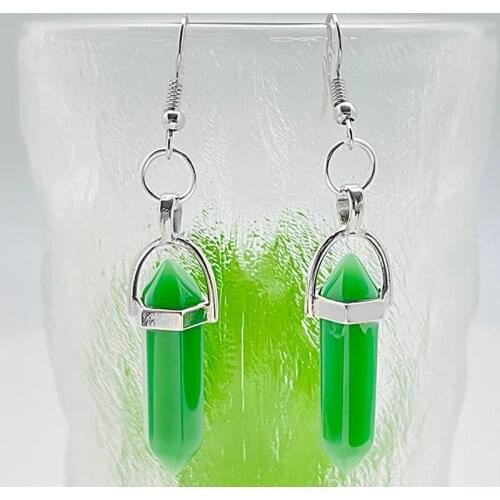 Natural Stone Creative Gothic Architecture Drop Earrings for Women Simple New Ladies Accessories Earings Fashion Jewelry 2021