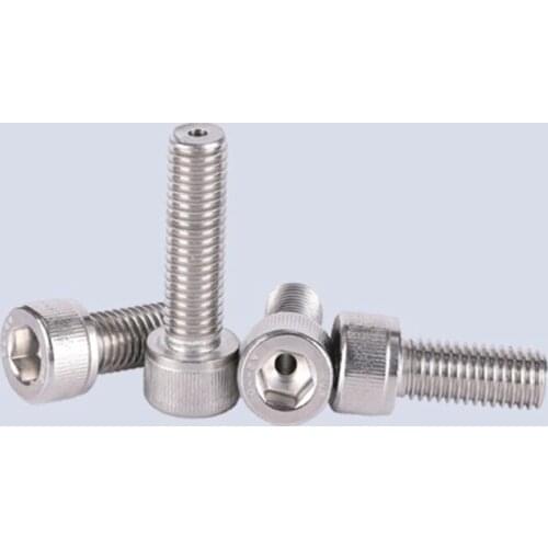 1pcs M5/6/8/10/12/14/16/18/20/25/30/35 Stainless steel cup head socket through hole screw Vacuum vent
