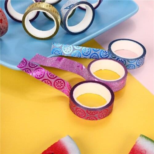 10pcs/lot Glitter patternKawaii Washi Tape Scrapbooking Masking tape Stickers scrapbooking Washitape Washy tape sumikko 02403