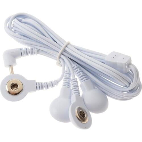 2/4-Way Durable Replacement Electrode Pads TENS Unit Lead Wires Cables For Tens EMS Standard 2.5mm Connection Massage Tools