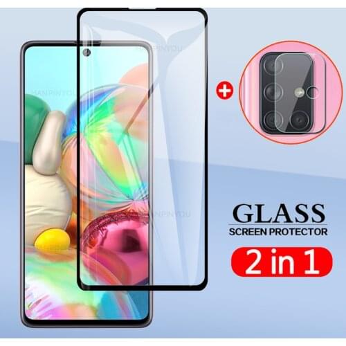 2 In 1 Back Camera Lens Film & Screen Protector Protective Tempered Glass For Samsung Galaxy A51 A515 A71 A715