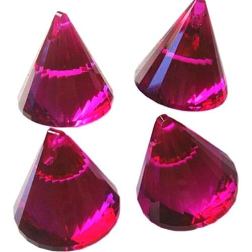 30pcs/lot, Free Shipping+100% AAA Quality Guaranteed 40mm Fuchsia colour K9 Crystal Diamond Balls, Crystal Chandelier ball