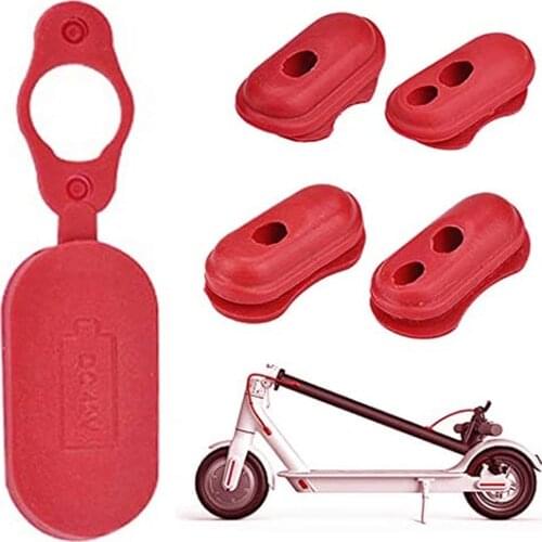 5 Pcs Dustproof Silicone Cap Electric Scooter Charging Port Cover Plug Protective Case for Xiaomi Mijia M365