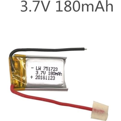 3.7V 180mAh Lipo battery for Syma S105 S107 S107G S109 S107-19 for Skytech M3 3.7V 180mAh 1s Li-Po Battery 3.7V Helicopter Part