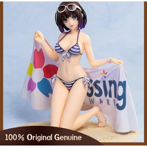 Anime Figurine Saenai Heroine No Sodate-kata Kato Swimsuit Sexy Girl Kawaii Action Figure Cartoon Model Toy Doll Decoration