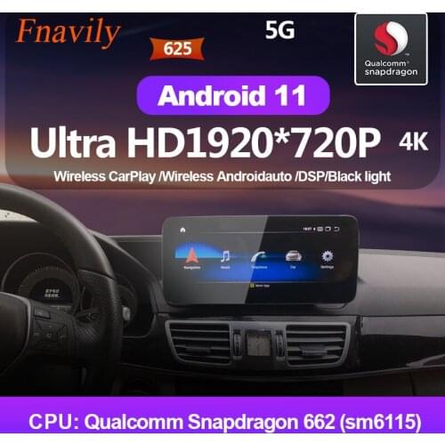 Fnavily Android 11 Car Radio For Mercedes Benz E Class W212 NTG4.5 IPS audio navigation Multimedia GPS 12.3" 2014 - 2015