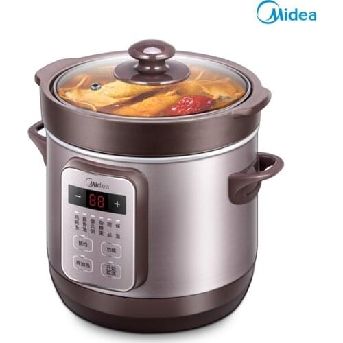 Midea Electric Slow Cooker Ceramic Casserole Stew