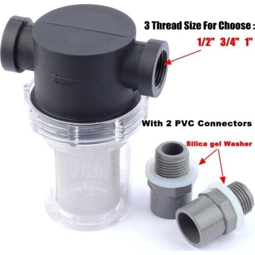 1/2" 3/4" 1" Pipe Filter Efficient 304 Stainless Steel Filter Net Garden Irrigation Aquarium Aquaculture System Water Cleaning