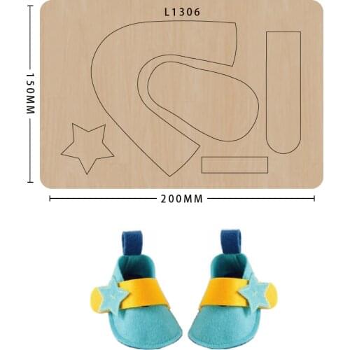 Knife molds Hand-made cut Mold for Card package Die cutting plates Baby shoes cutting mold Suitable for big shot machines