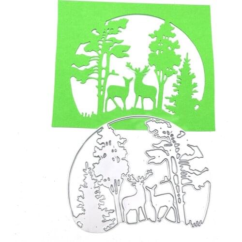 Julyarts Forest Deer Metal Cutting Dies for Scrapbooking New 2021 Thankful Metal Cutting Dies Embossing Scrapbooking Stencil