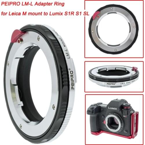 PEIPRO LM-L Adapter Ring for Leica M mount Lens to Lumix S1R S1 SL Camera Lens Adapter Marco Camera Lens
