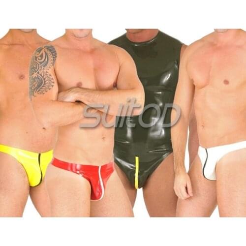 Suitop latex knickers for men