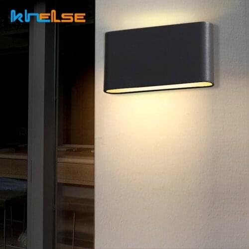 Indoor Outdoor Waterproof IP65 LED Porch Light Modern 6W 12W Wall Lights Ultrathin LED Wall Lamp Aluminum Gazebo Decor Lighting