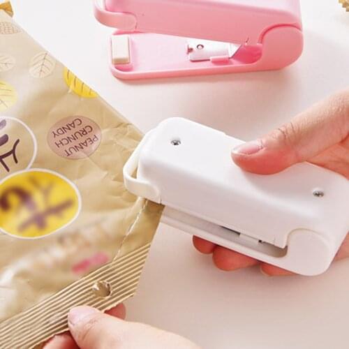 Mini Bag Sealer Plastic Package Storage Bag Portable Sealing Machine Handy Sticker And Seals For Food Snack Kitchen Accessories