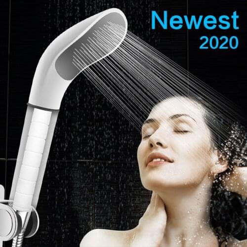 Newest Pressure Rainfall Shower Head white with Filter Shower Head Water Saving Filter Spray Nozzle High Pressure Water Saving