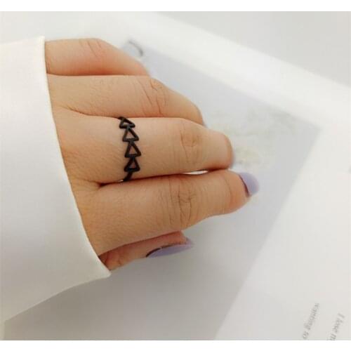 12 pcs/lot new arrival items fashion copper brass casting metal geometry triangle finger rings