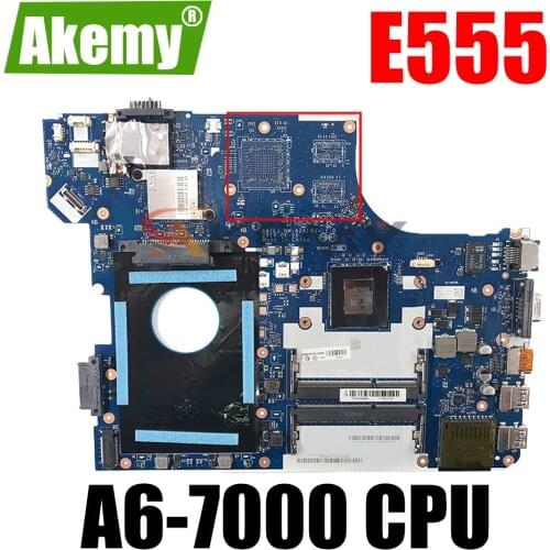 NEW 04X5624 Main Board For Lenovo E555 Laptop Motherboard AATE1 NM-A241 DDR3L Full tested W/ A6-7000 CPU