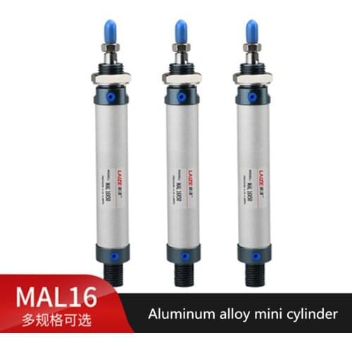 Air Pneumatic Cylinders Compressed Air Cylinder MAL Series Mini Bore 16/20/25/32mm 40mm Stroke 25/50/75/100 200 Single Lever