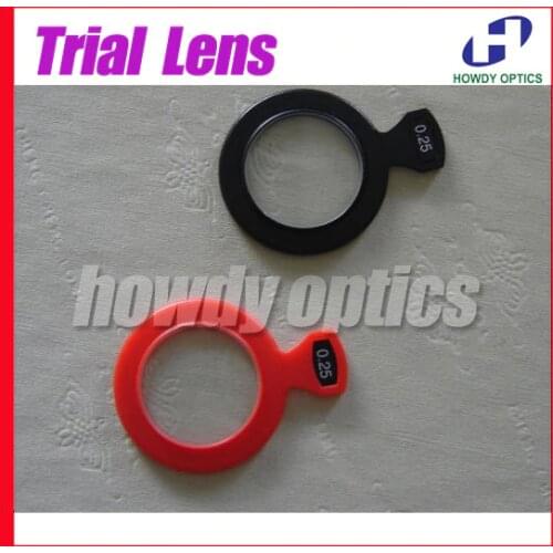 Trial lens for trial lens set Fill up missing or broken lenses Plastic rim