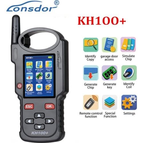 Lonsdor KH100+ Car Key Programmer Full Featured Key Mate Generate Hand-Held Remote Smart Key Programmer Update Online