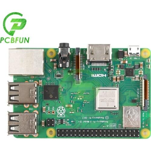 Raspberry Pi 3 Model B+ PoE HAT 64-bit 1.4GHz Raspberry Pi 3 with 2.4G & 5G Wireless LAN WIFI 4.2 Bluetooth