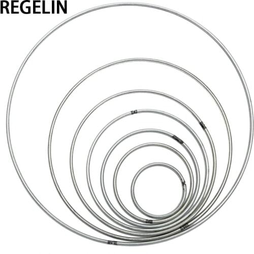 REGELIN Big Size 400-35mm Dream Catcher Reve Circle Rings Findings Hanging Round cercle metal pour attrape reve Net DIY 10pcs