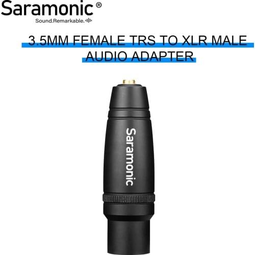 Saramonic C-XLR / C-XLR+ 3.5mm Femal TRS to 3-pin XLR Male Audio Adapter for mixer,camera,standard 3-pin XLR input devices ZOOM