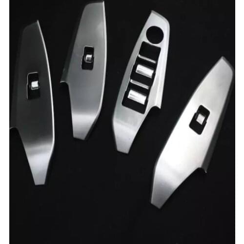 Car-Styling Door Window Lift Switch Button Panel Cover Armrest Trim Garnish Sticker Fit For MAZDA 3 Axela LHD Car Accessories