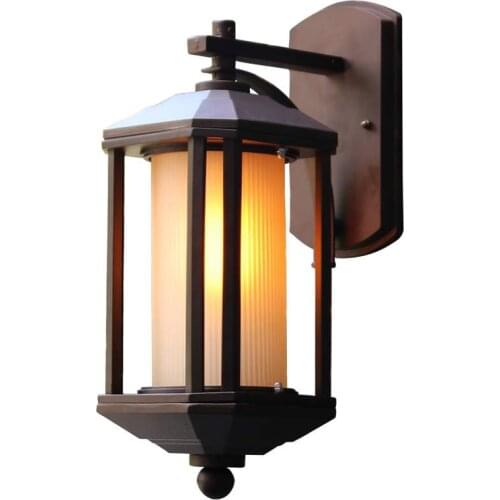 Outdoor Wall Lamp Waterproof Outdoor Chinese Style Gate Garden Courtyard Retro Exterior Wall Balcony Door Front Lamp