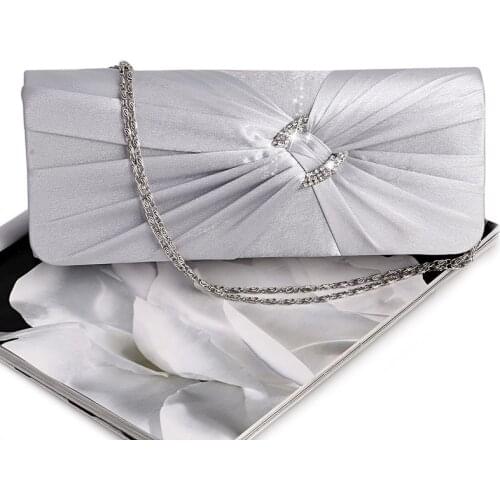 Evening Handbag Purse Women Rhinestone Bridal Shoulder Clutch Bag Chain 28GD