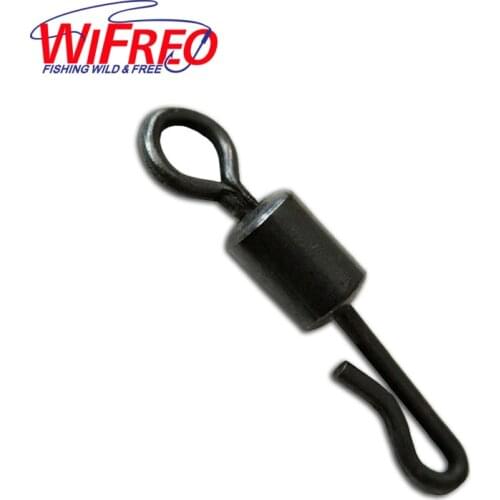 [100 PCS] Size 4 / UK Size 8 Quick Change Swivel with Safty Lead Weight Clip for Carp Fishing Terminal Tackle Wholesale