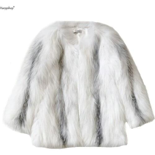 Lady imported marble fox fur cape shawl in the long section of woven fur coat female