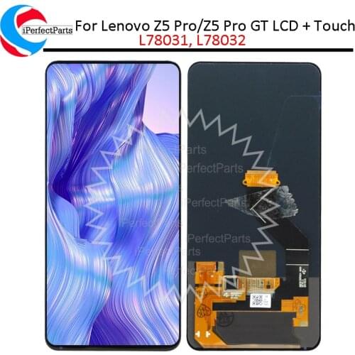 6.39'' AMOLED For Lenovo Z5 Pro GT L78032 LCD Display Touch Panel Screen Assembly For Lenovo Z5 Pro L78031 Display