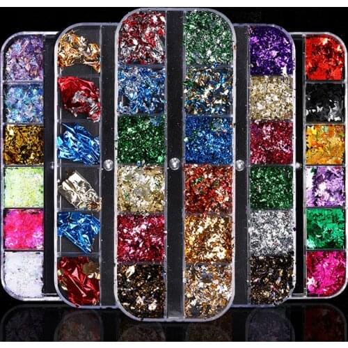 Gold Silver Foil Colorful Bronze Stickers Nail Art Metal Foil Full Cover Nails Transfer Paper Decoration DIY Design Accessories