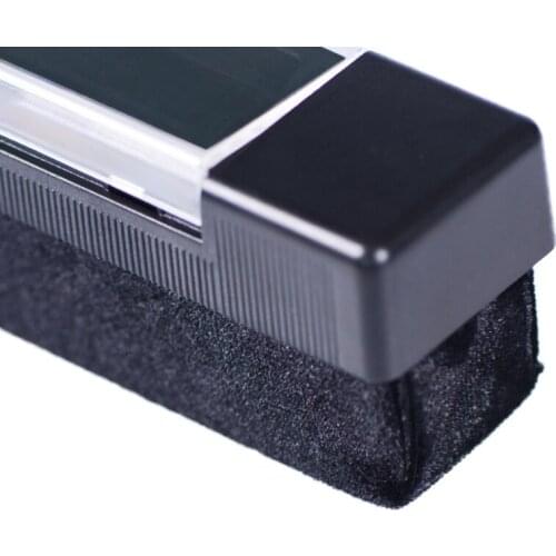 K92F 1Set Carbon Fiber Velvet Anti Static Cleaning Brush for LP Vinyl Records Tools