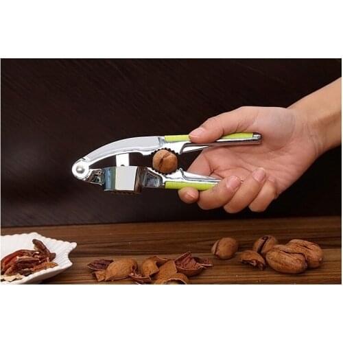 1PC S/Steel Garlic Press Hand Garlic Cutter Alloy Ginge Crusher Manual Garlic Presses Squeeze Nut Crackers Kitchen Tools KX 133