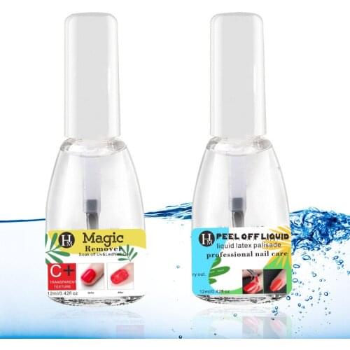12ml Magic Nail Remover Polish Remove Sticky Layer Gel Cleanerpeel Off Varnishes Base Top Coat without Soak Off Water