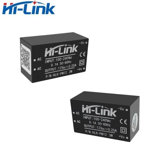 20 pcs Hi-Link AC DC 12v 3w HLK-PM12 Step Down SMPS Power Supply Module Converter Intelligent household power module supply