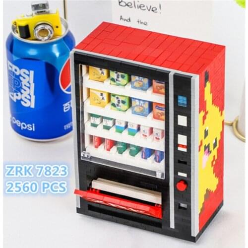 2650P ZRK Diamond Particle Assembled mini DIY Building Block Toy Creative DIY Gift Drink Vending Machine toys birthday for boys