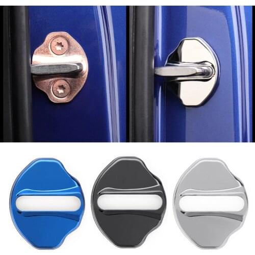 4PCS Car Door Lock Cover Auto Emblems Case For BMW 3 Series 320 325 330 2020 2021 Accessories