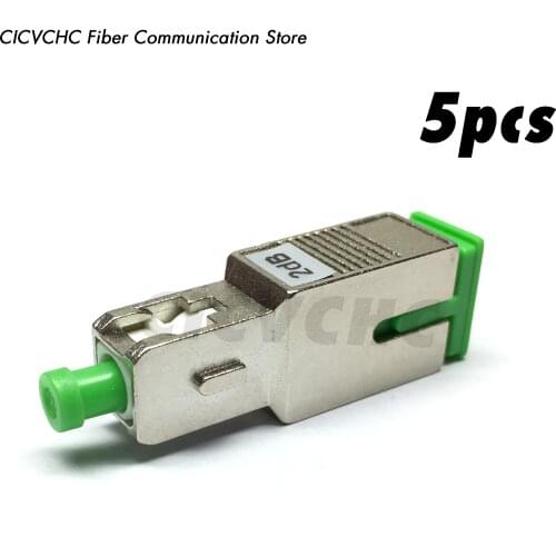 5pcs SC/APC-SC/APC Male to Female Attenuators (0, 1 to 25dB)/Fixed/Plug-in type /Fiber Optical