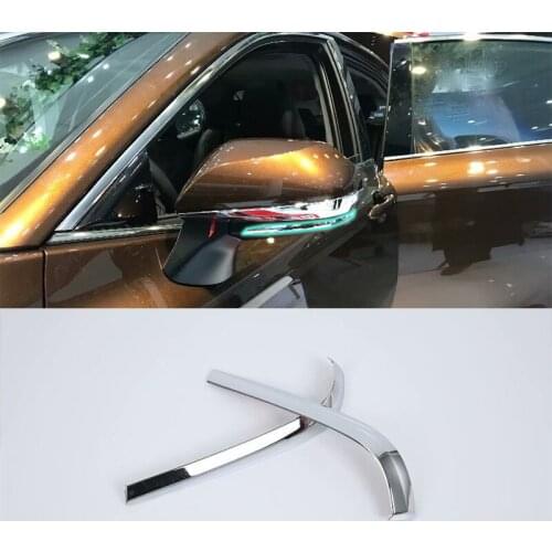 Car Accessories Exterior ABS Chrome Rearview Mirror Decoration Cover Trim 2pcs For Toyota Camry 2018 Car Styling