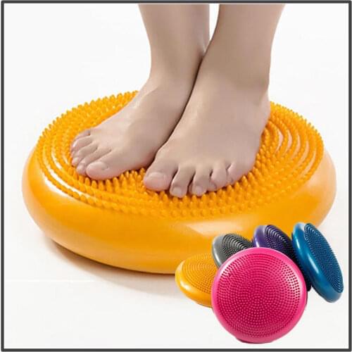 Large Size 34cm PVC Yoga massage cushion mat balancing wheel cushiest pad riot thickening yoga balancing Balance fitness gear