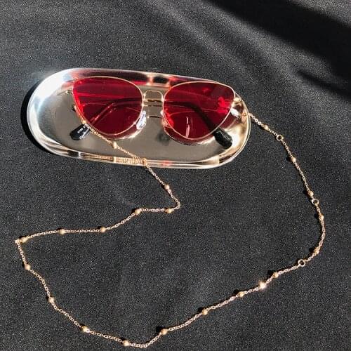 Fashion Chic Womens Eyeglass Chains Sunglasses Reading Beaded Glasses Chain Eyewears Cord Holder neck strap Rope